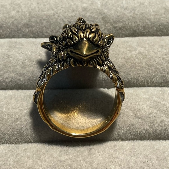 NEW Gucci Gold Bird Head Ring size 9 - Picture 4 of 16